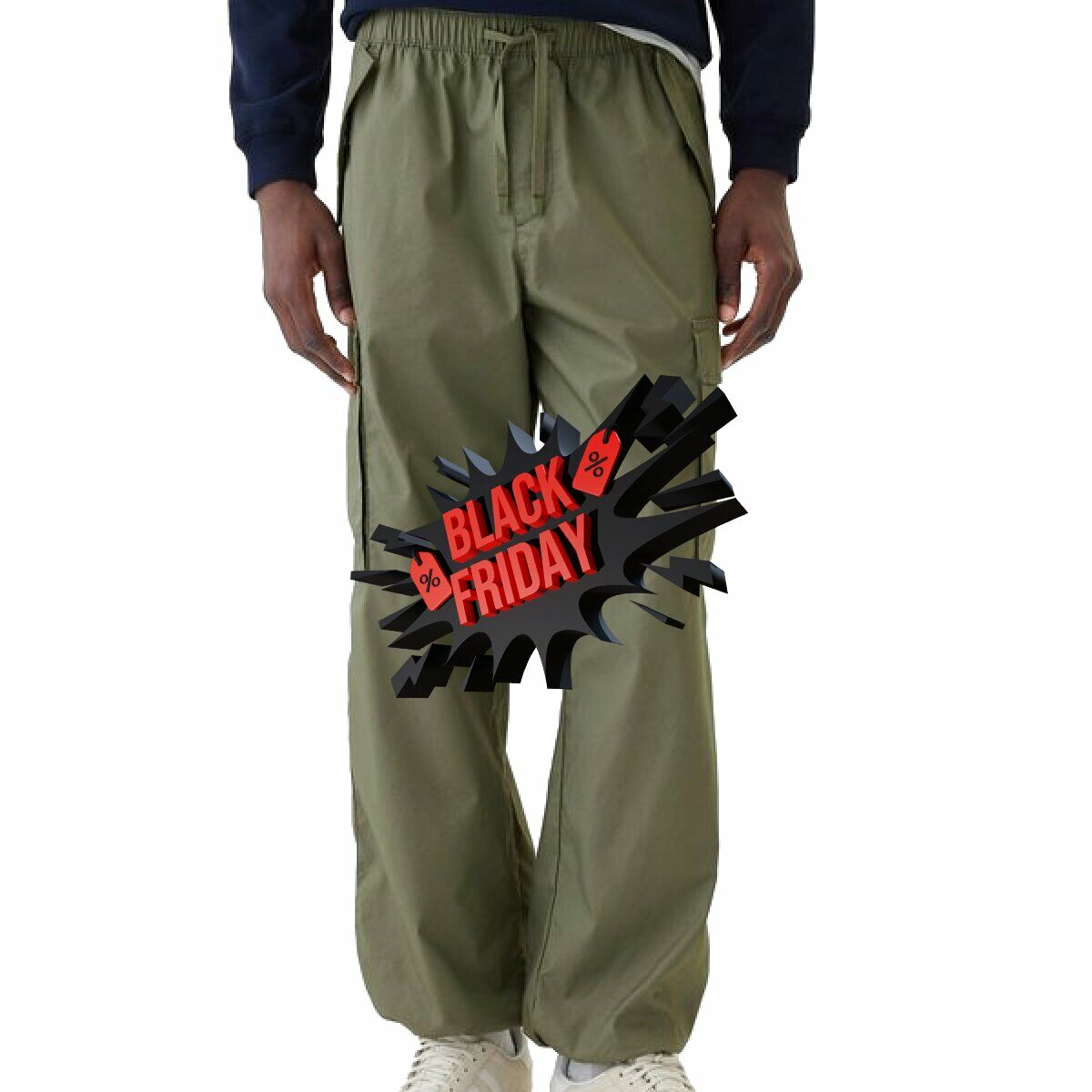 gap baggy cargo pants black friday