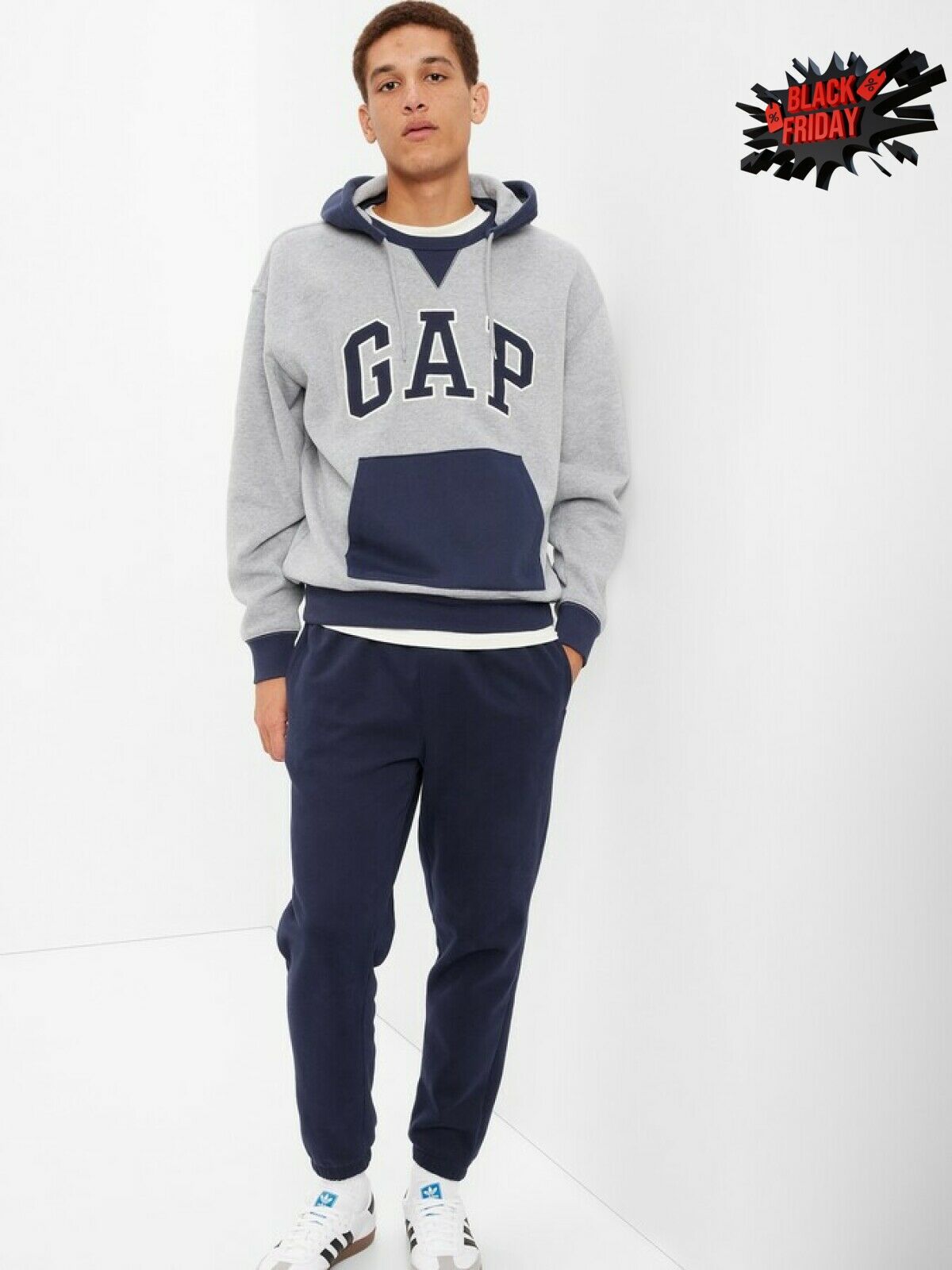 gap logo colorblock hoodie black friday