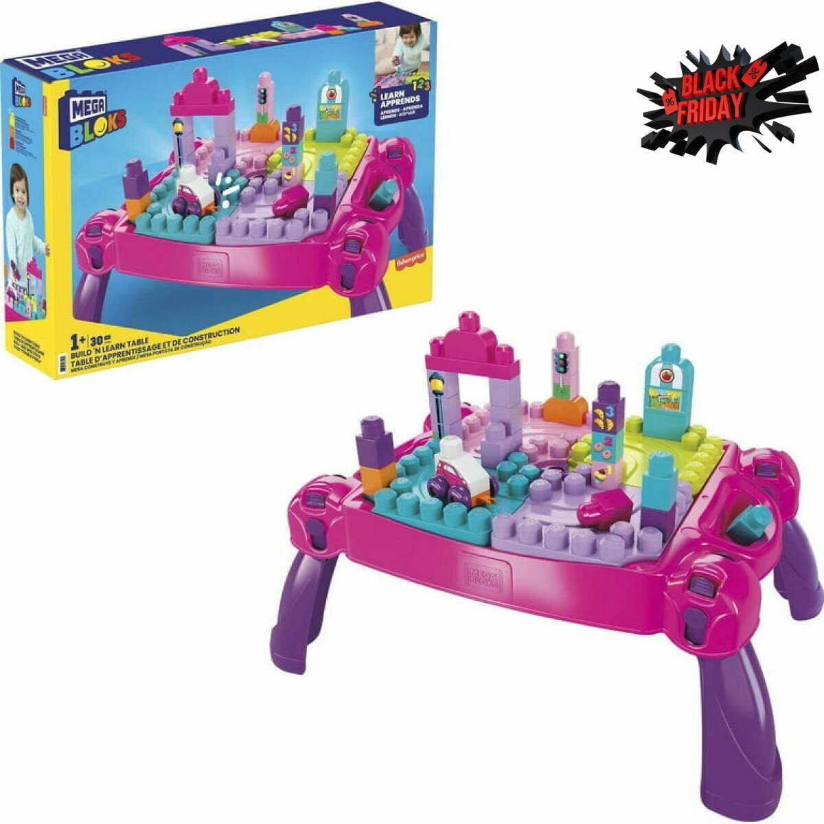 mega bloks build n learn table black friday