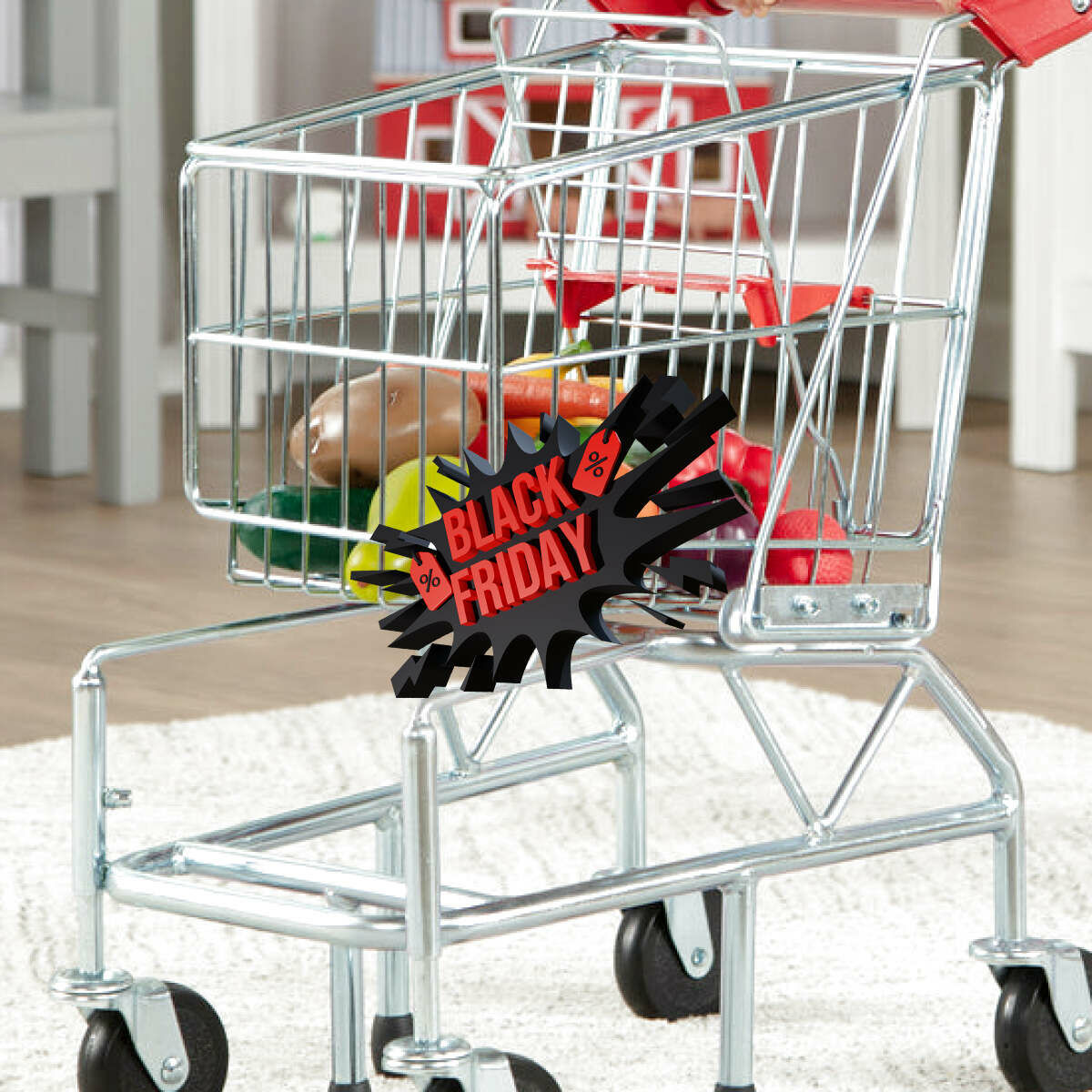 melissa doug metal shopping cart black friday