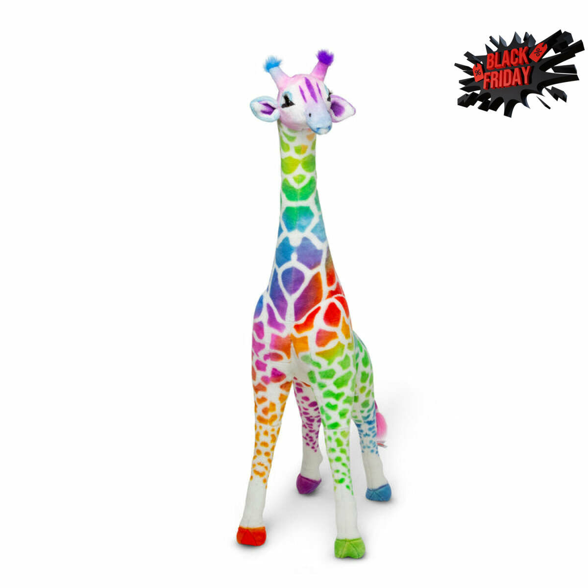 melissa doug rainbow giraffe plush black friday