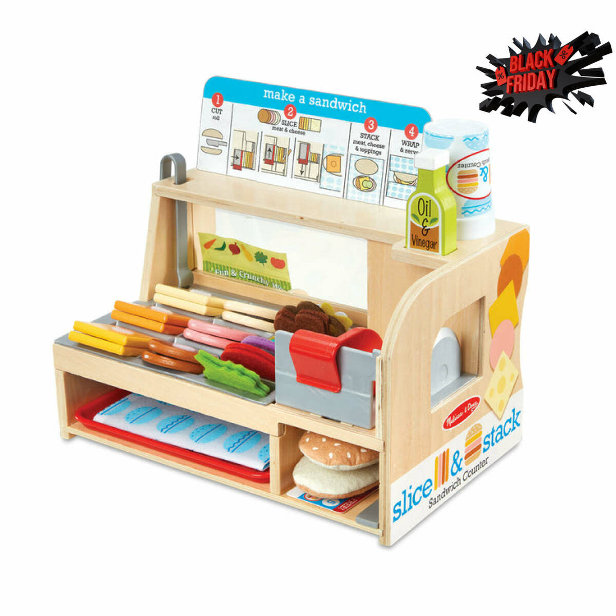 melissa doug slice stack sandwich counter black friday