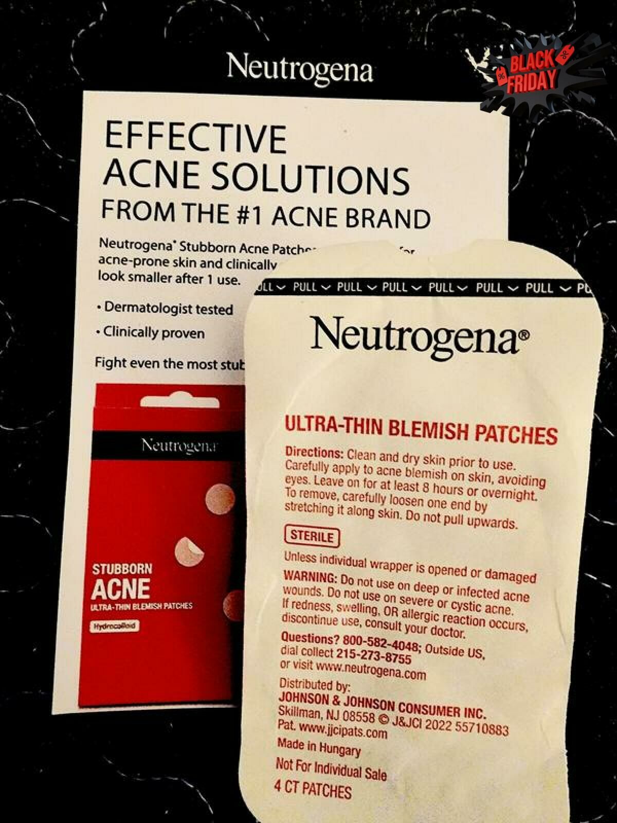 neutrogena stubborn acne blemish patches black friday