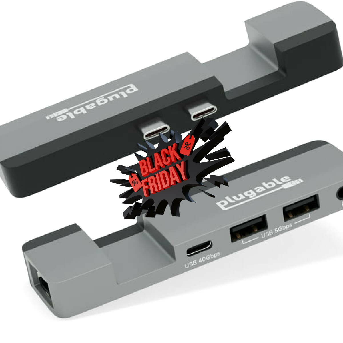 plugable 5 in 1 usb c hub for macbook air and macbook pro black friday