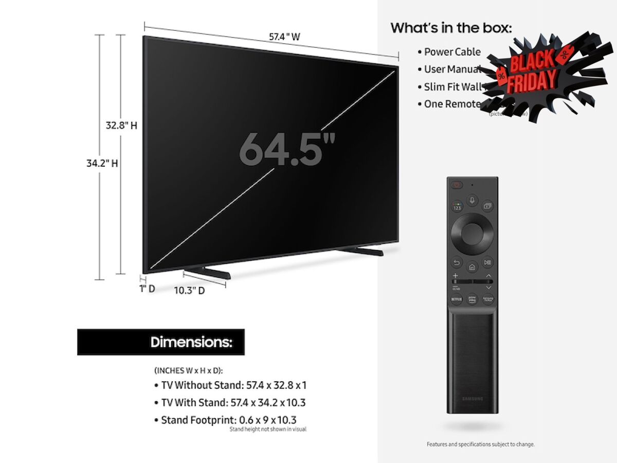 samsung 65 inch tv black friday